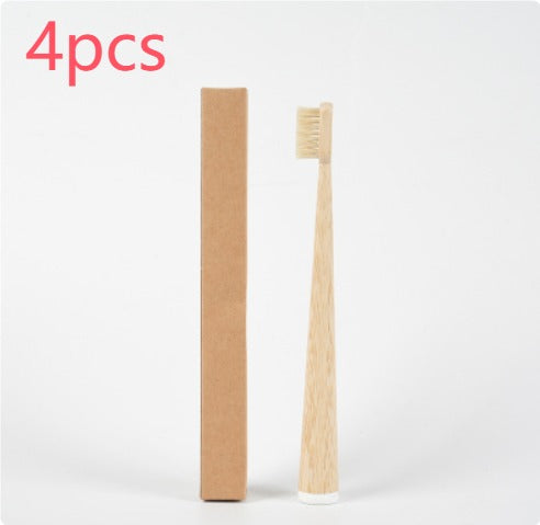 Degradable Bamboo Toothbrush with Boar & Horse Hair