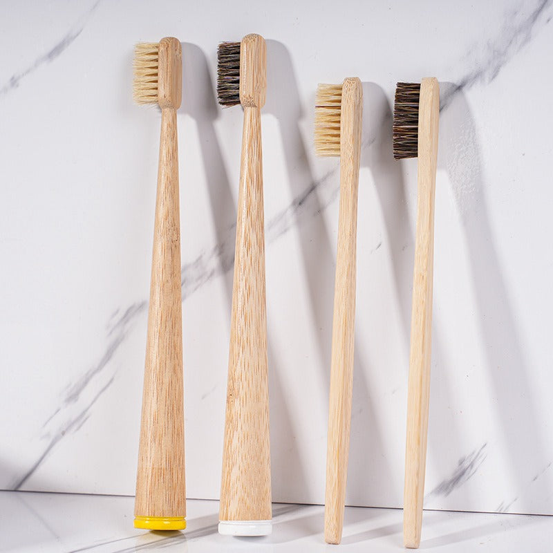 Degradable Bamboo Toothbrush with Boar & Horse Hair